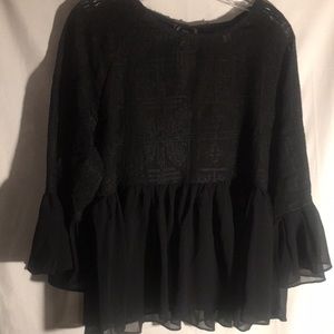 Blue rain  sheer shirt